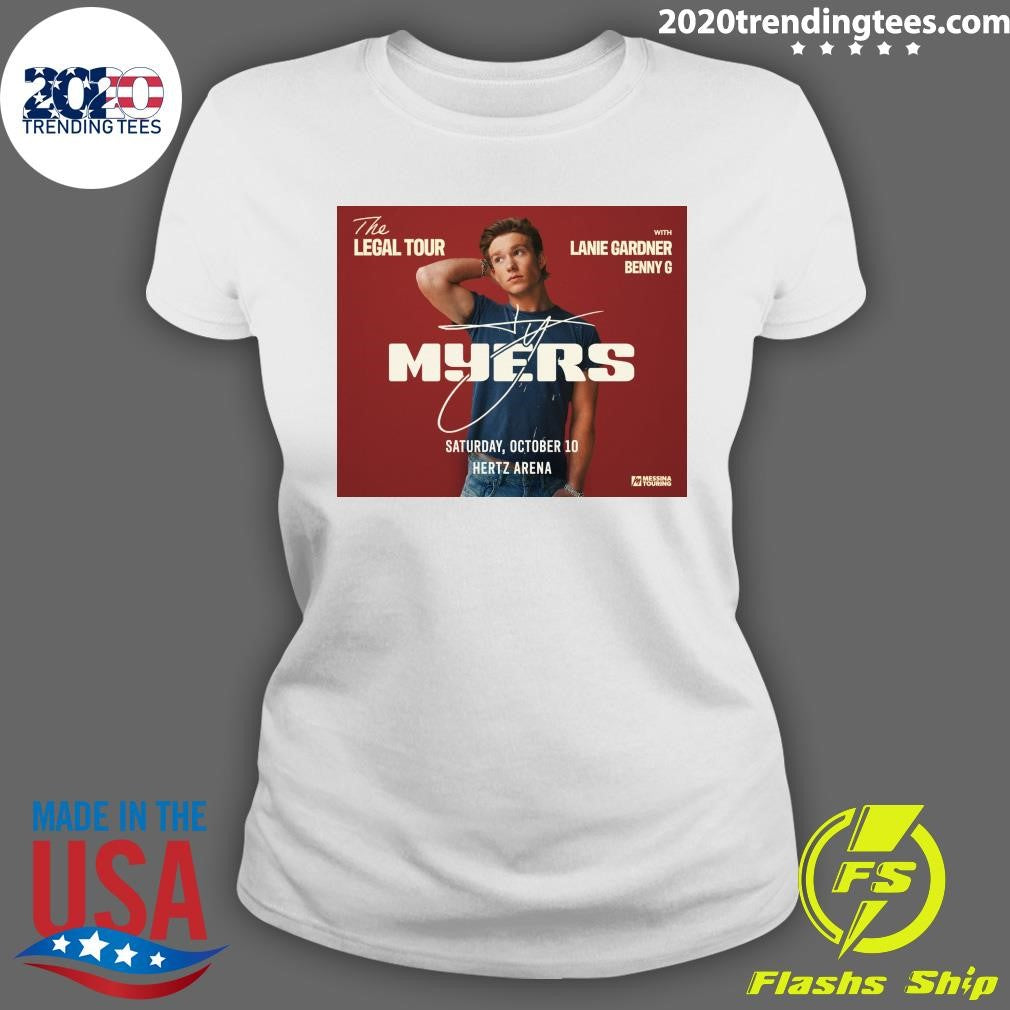 Ty Myers The Legal Tour 2026 North America City Shirt