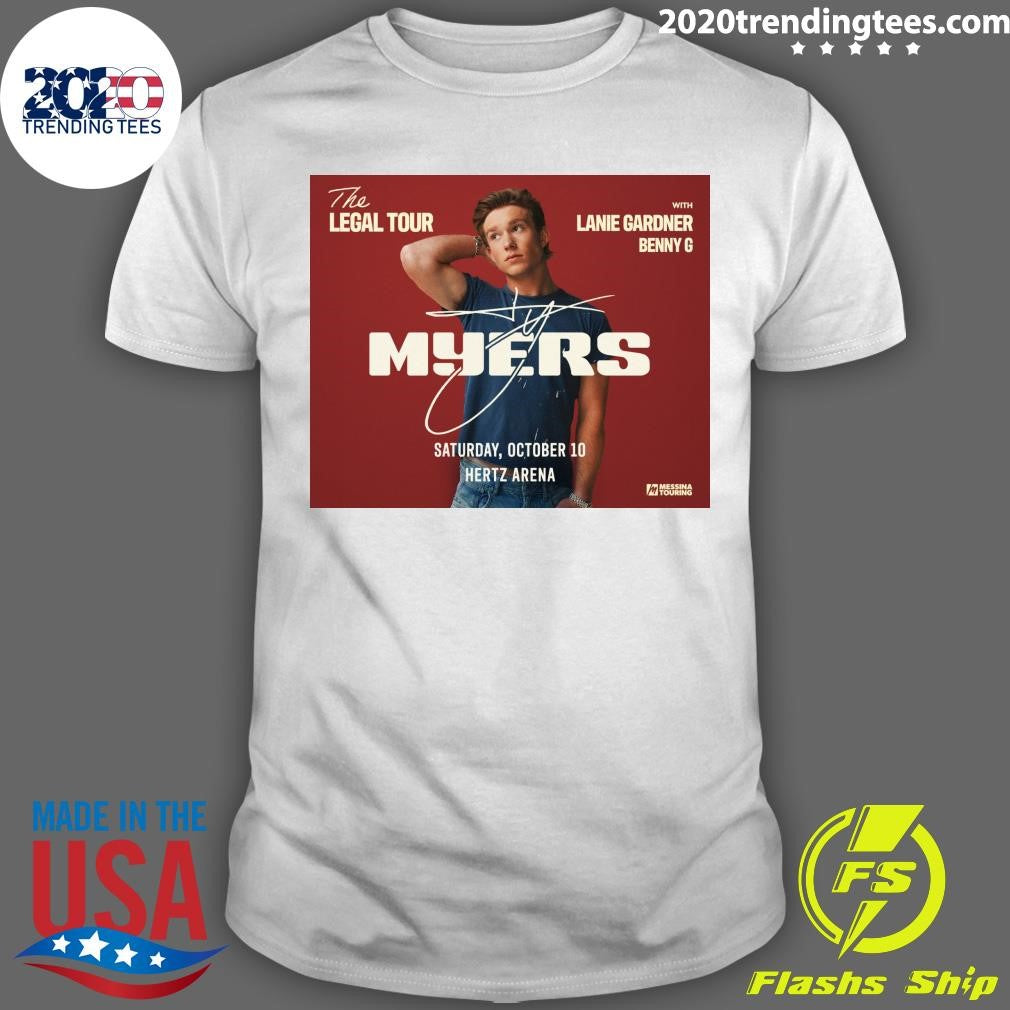 Ty Myers The Legal Tour 2026 North America City Shirt