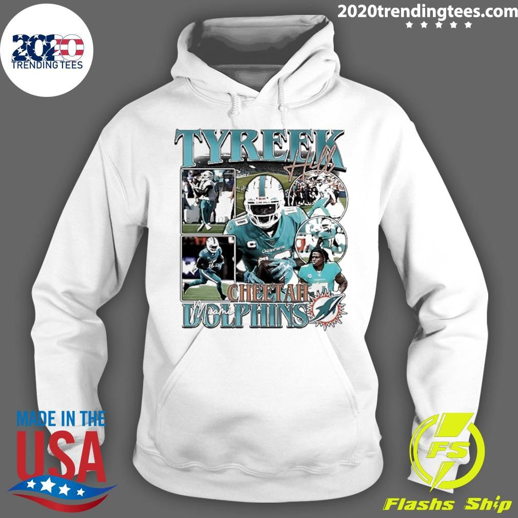 Tyreek Hill Cheetah Miami Dolphins 90s Bootleg Graphic Shirt