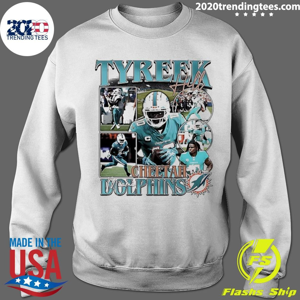 Tyreek Hill Cheetah Miami Dolphins 90s Bootleg Graphic Shirt