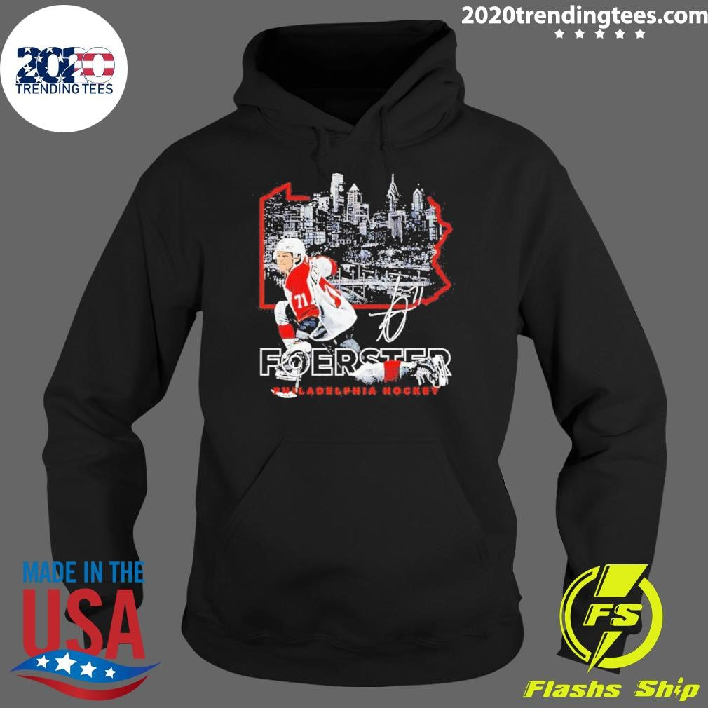 Tyson Foerster Philadelphia Map Skyline Signature Shirt