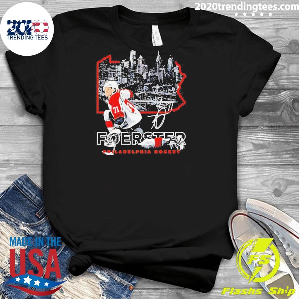 Tyson Foerster Philadelphia Map Skyline Signature Shirt
