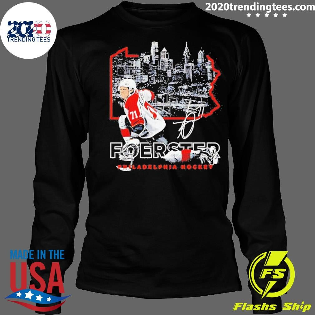 Tyson Foerster Philadelphia Map Skyline Signature Shirt