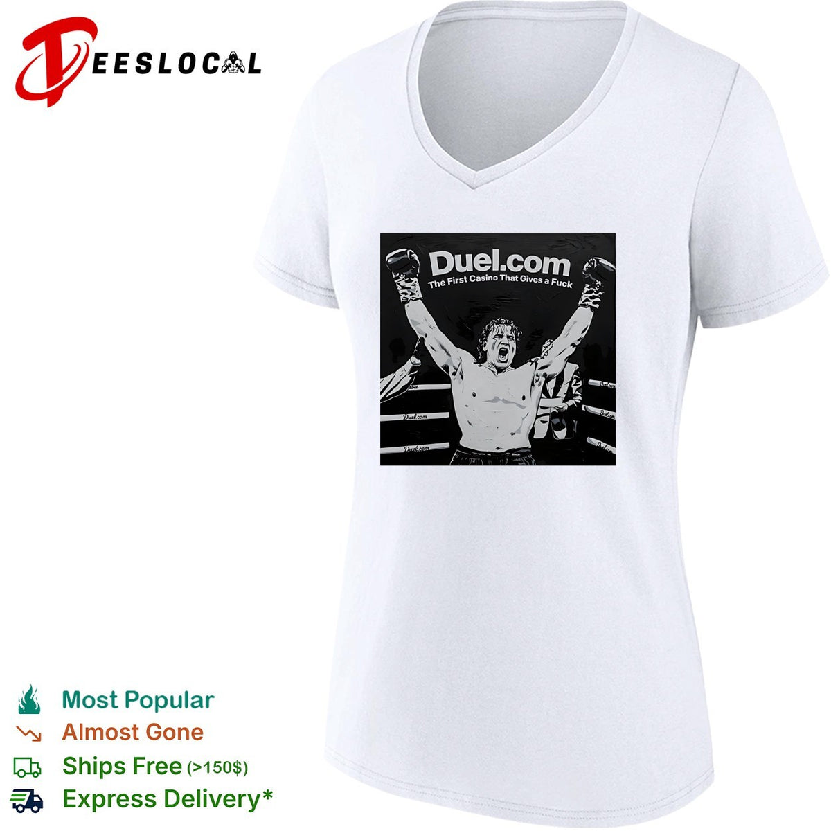 Tyson Fury Duel com The First Casino That Gives a Fuck boxing champion shirt