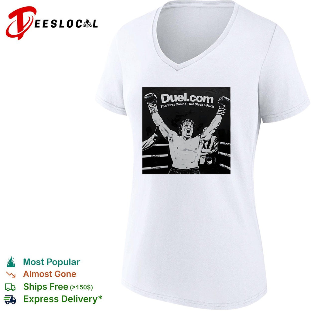 Tyson Fury Duel com The First Casino That Gives a Fuck boxing champion shirt