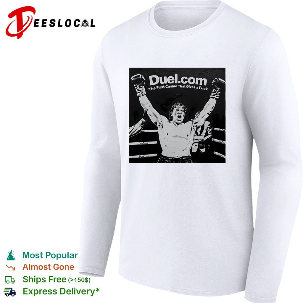 Tyson Fury Duel com The First Casino That Gives a Fuck boxing champion shirt