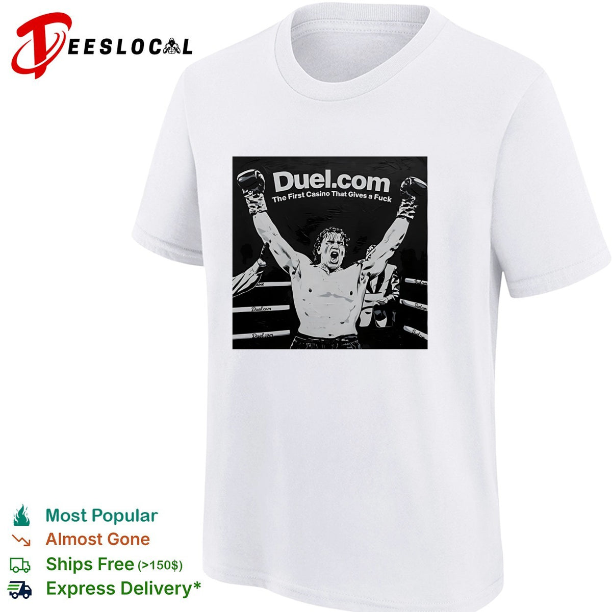 Tyson Fury Duel com The First Casino That Gives a Fuck boxing champion shirt