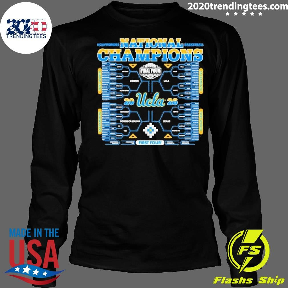 UCLA Bruins Blue 84 Unisex 2026 NCAA Women’s Basketball National Champions Bracket Shirt