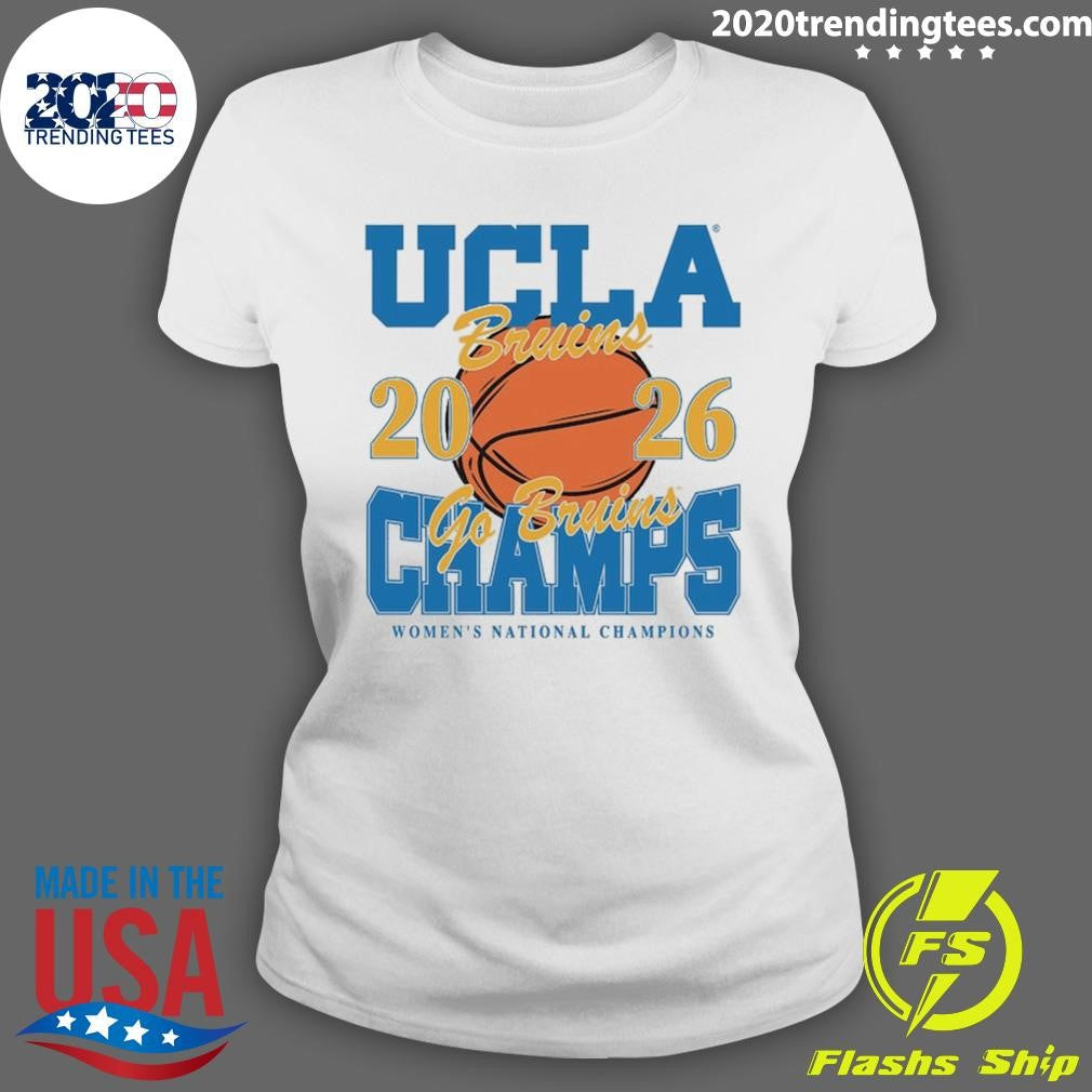 UCLA Bruins Gameday Couture Women’s 2026 NCAA Women’s Basketball National Champions Premium Fleece Drop Shoulder Shirt