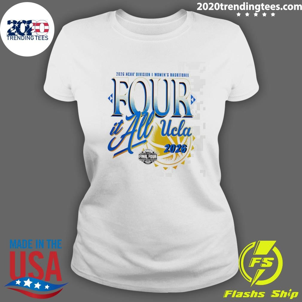 UCLA Bruins Women’s 2026 NCAA Women’s Basketball Tournament March Madness Final Four Zone Move Shirt