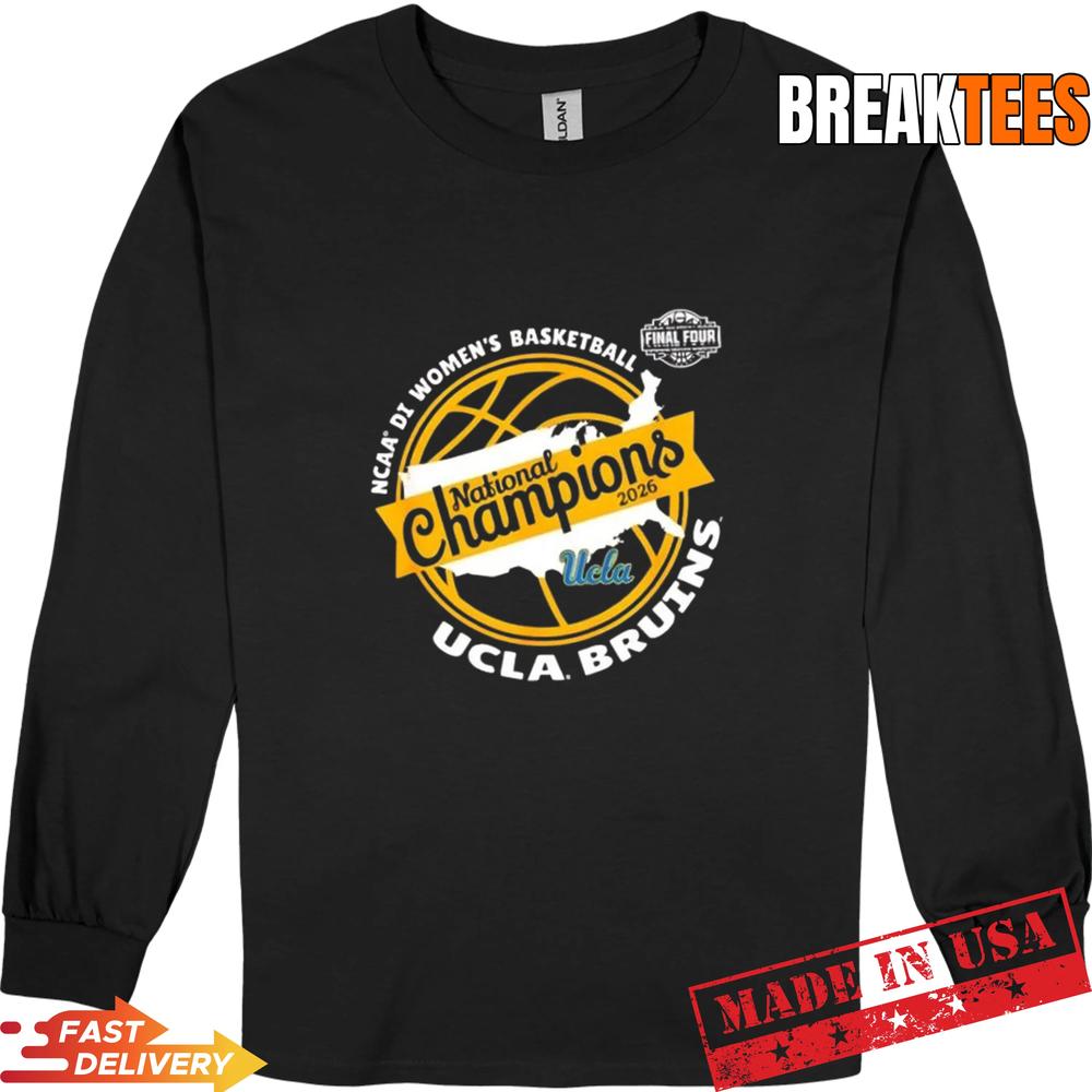 UCLA Bruins Women’s Basketball National Champions 2026 US Map T-Shirt