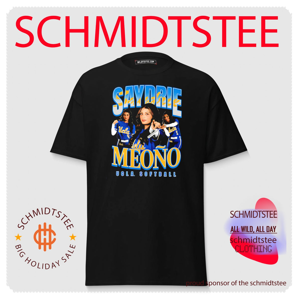 UCLA softball Saydrie Janelle Meono portrait shirt