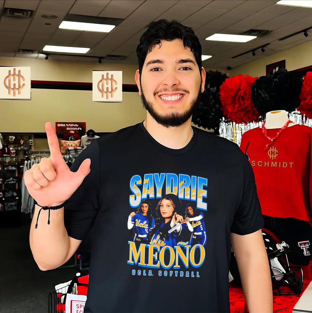 UCLA softball Saydrie Janelle Meono portrait shirt