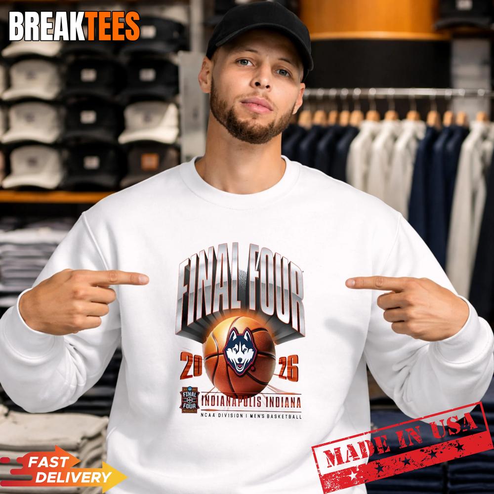 UConn Huskies 2026 NCAA Men’s Basketball Tournament March Madness Final Four Shirt