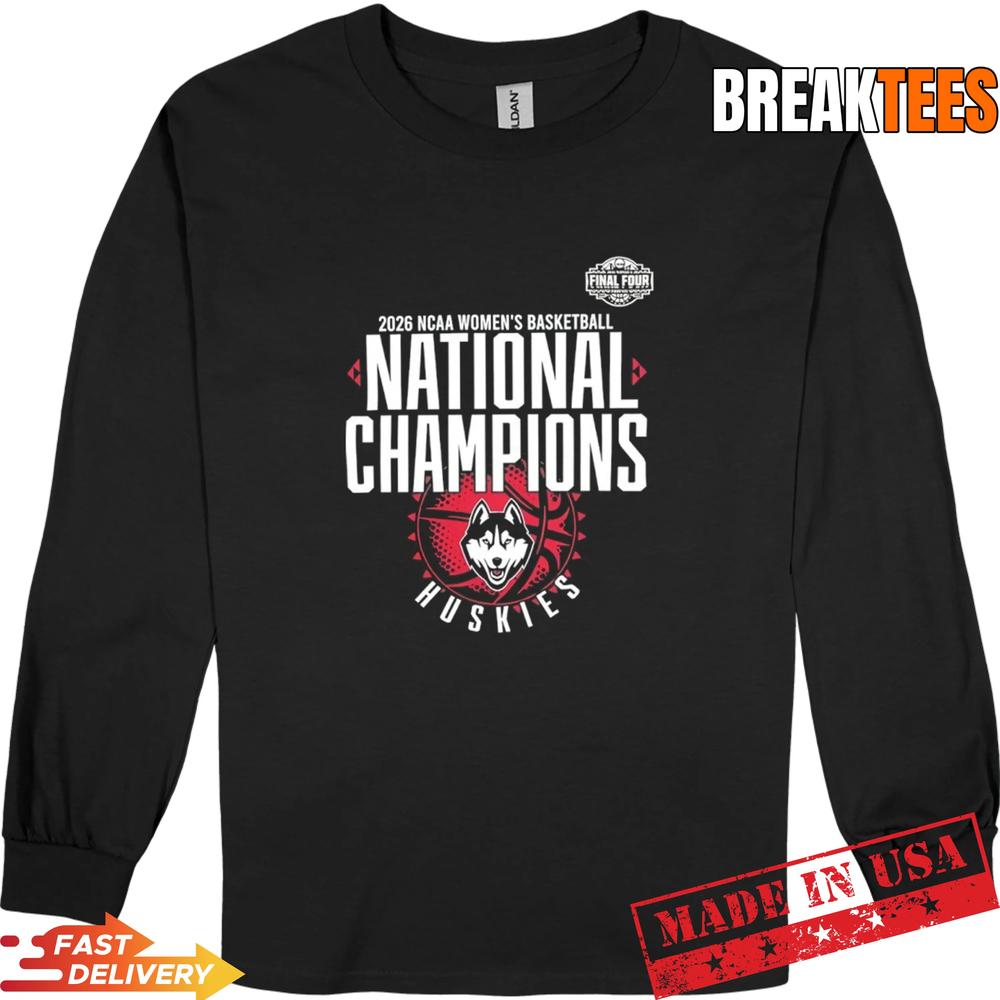 UConn Huskies 2026 NCAA Women’s Basketball National Champions Locker Room T-Shirt