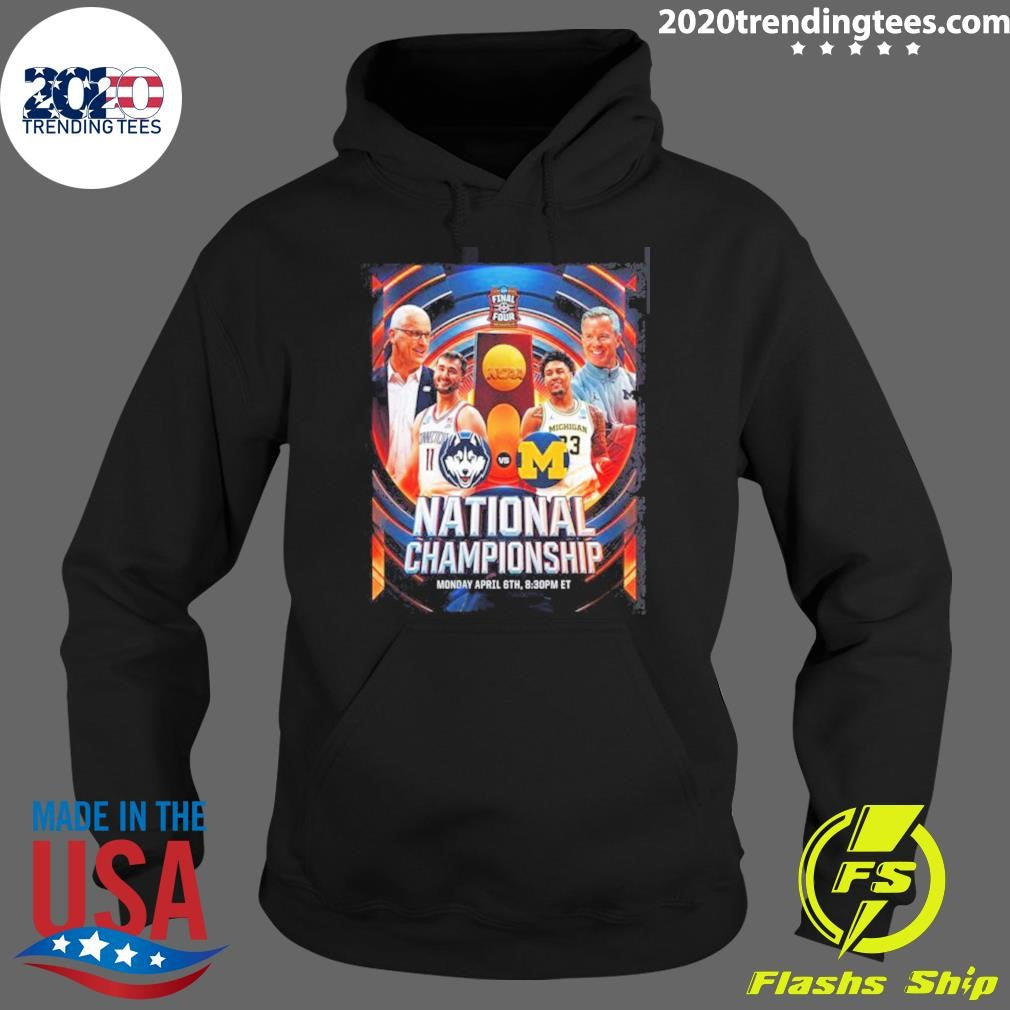 UConn Huskies Vs Michigan Wolverines Men’s Basketball 2026 NCAA National Championship Head To Head Shirt