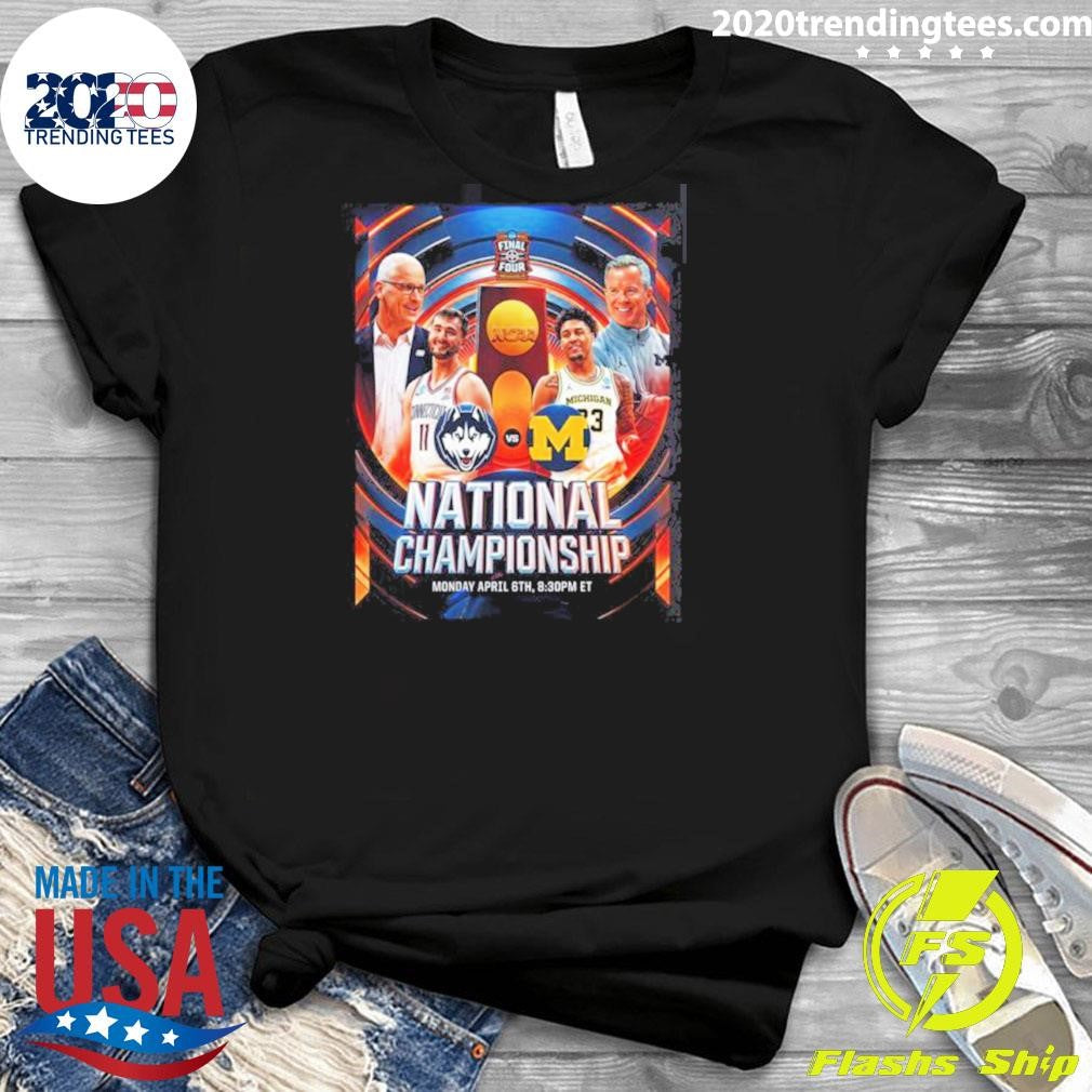 UConn Huskies Vs Michigan Wolverines Men’s Basketball 2026 NCAA National Championship Head To Head Shirt