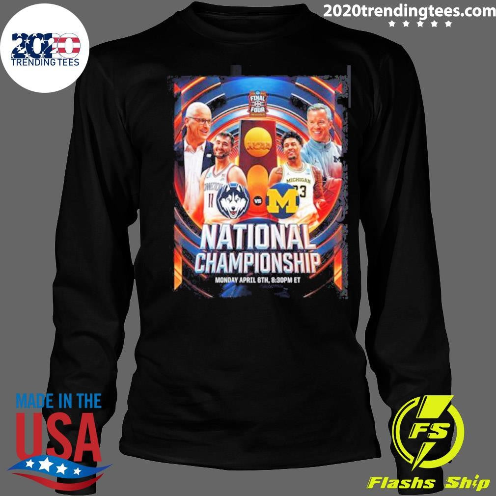 UConn Huskies Vs Michigan Wolverines Men’s Basketball 2026 NCAA National Championship Head To Head Shirt