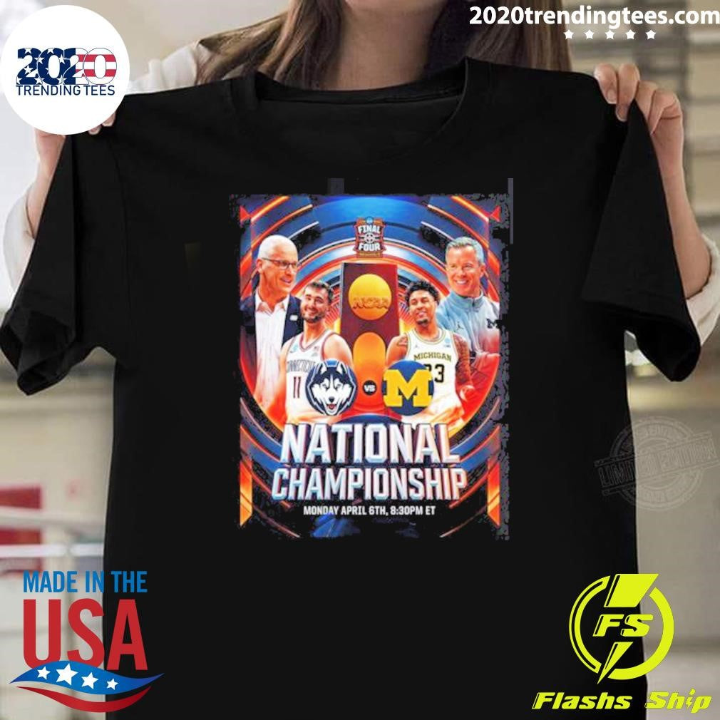 UConn Huskies Vs Michigan Wolverines Men’s Basketball 2026 NCAA National Championship Head To Head Shirt
