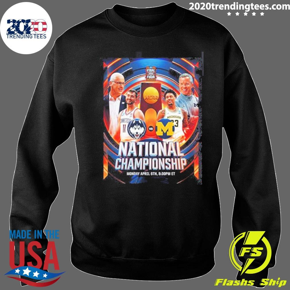 UConn Huskies Vs Michigan Wolverines Men’s Basketball 2026 NCAA National Championship Head To Head Shirt
