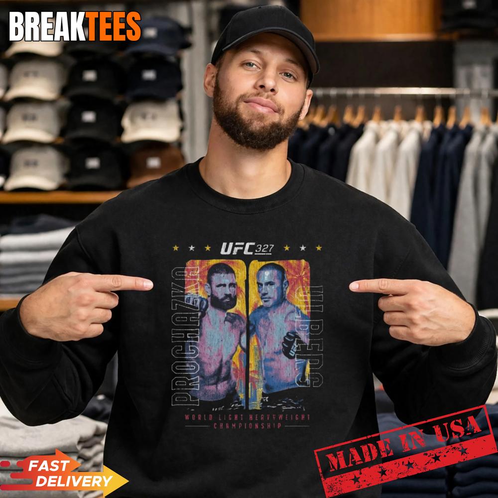 UFC 327 Jiri Prochazka Vs Carlos Ulberg Matchup Shirt