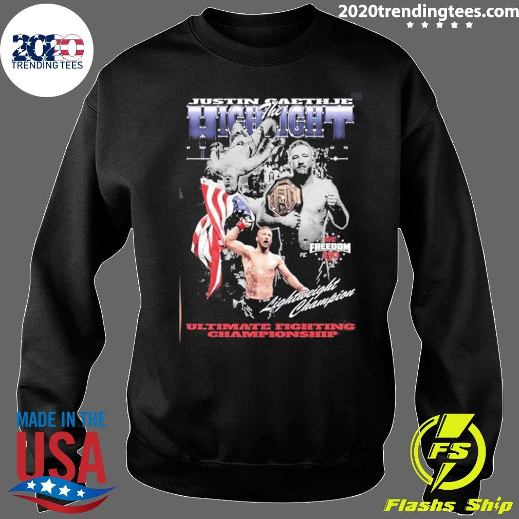 UFC Freedom 250 Justin Gaethje The Highlight Signature Shirt