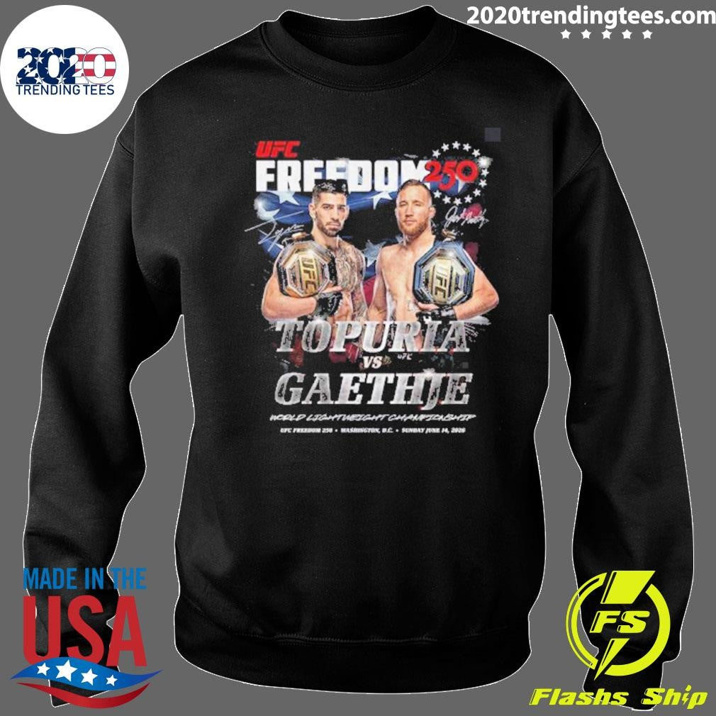 UFC Freedom 250 Topuria Vs Gaethje Main Card Shirt