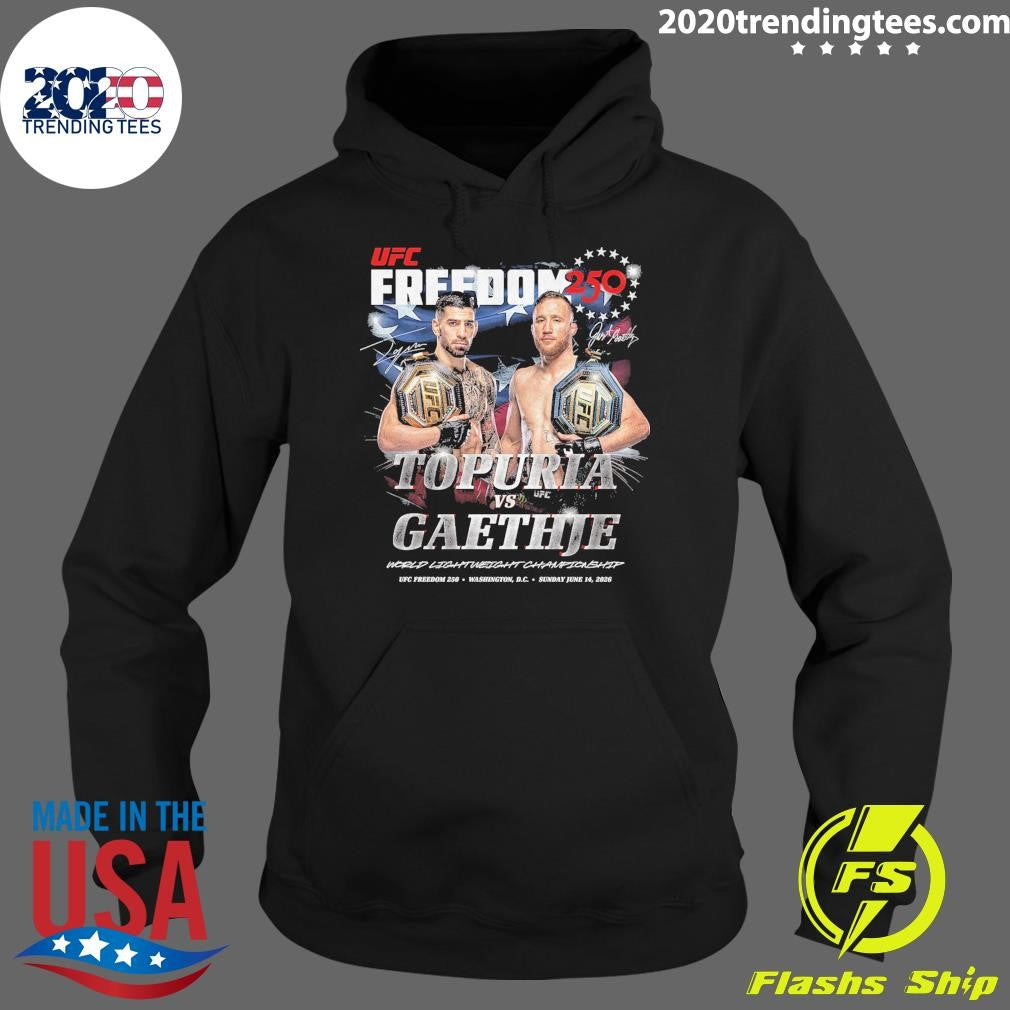 UFC Freedom 250 Topuria Vs Gaethje Signature Shirt