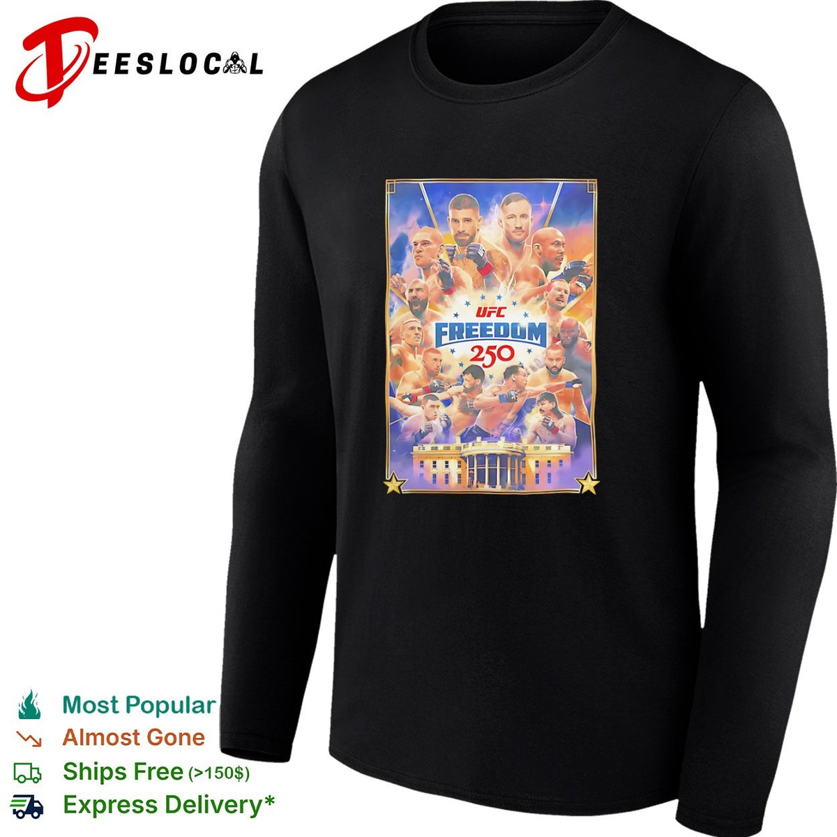 UFC White House freedom 250 shirt