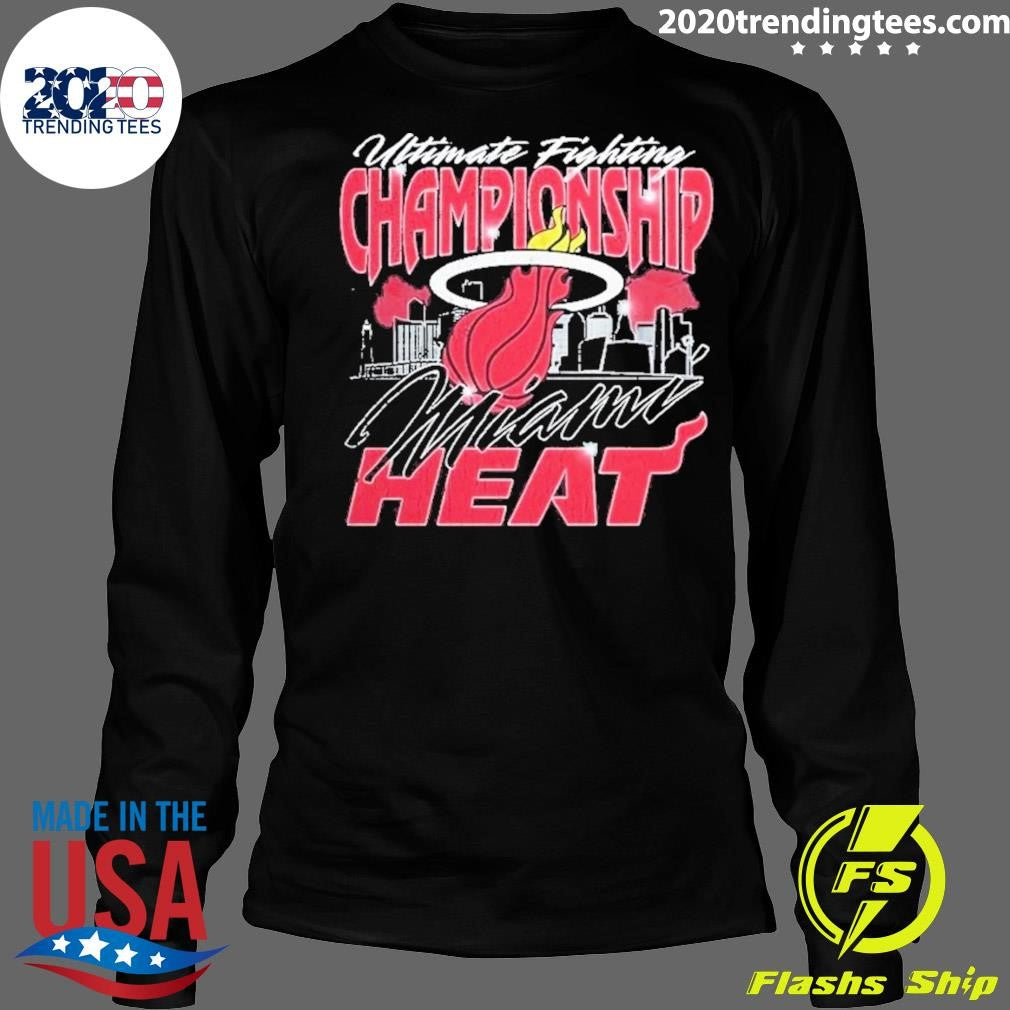 UFC X Miami Heat Exclusive Event Merch UFC 327 At Kaseya Center Shirt