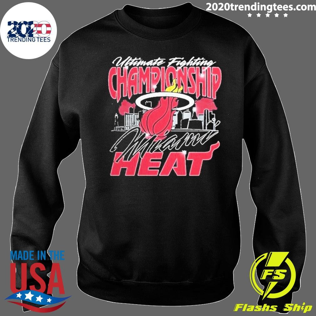 UFC X Miami Heat Exclusive Event Merch UFC 327 At Kaseya Center Shirt