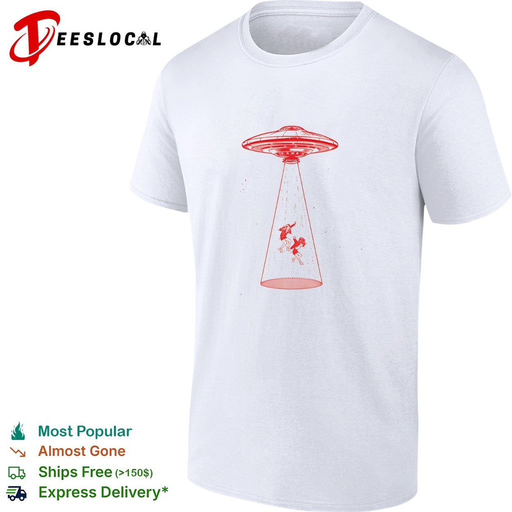 UFO abduction alien beam shirt