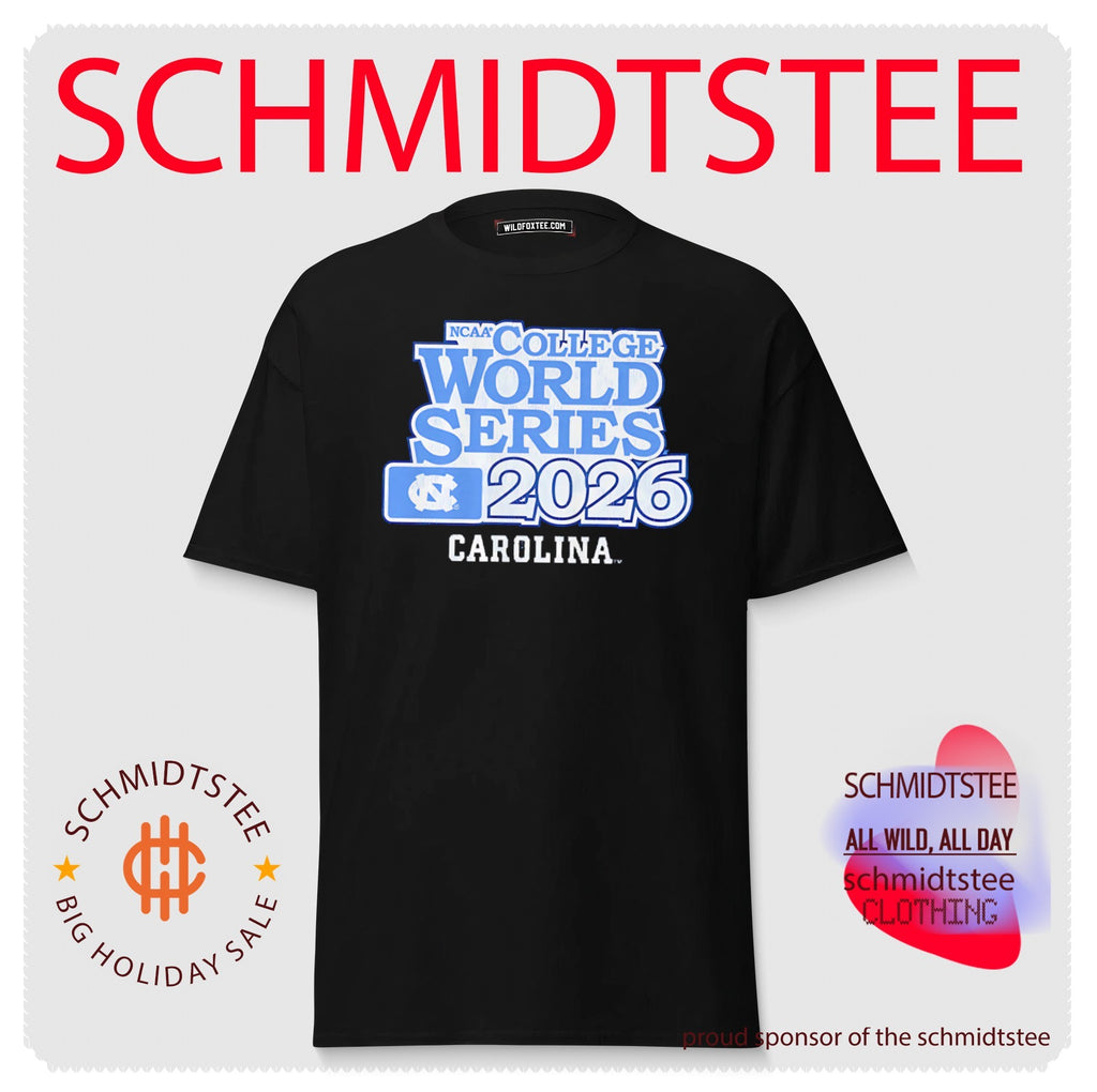 UNC Baseball 2026 College World Series logo shirt