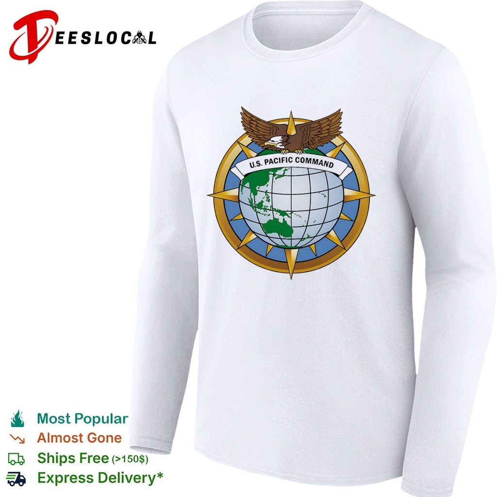 US Pacific Command Eagle Globe Emblem Military Force shirt