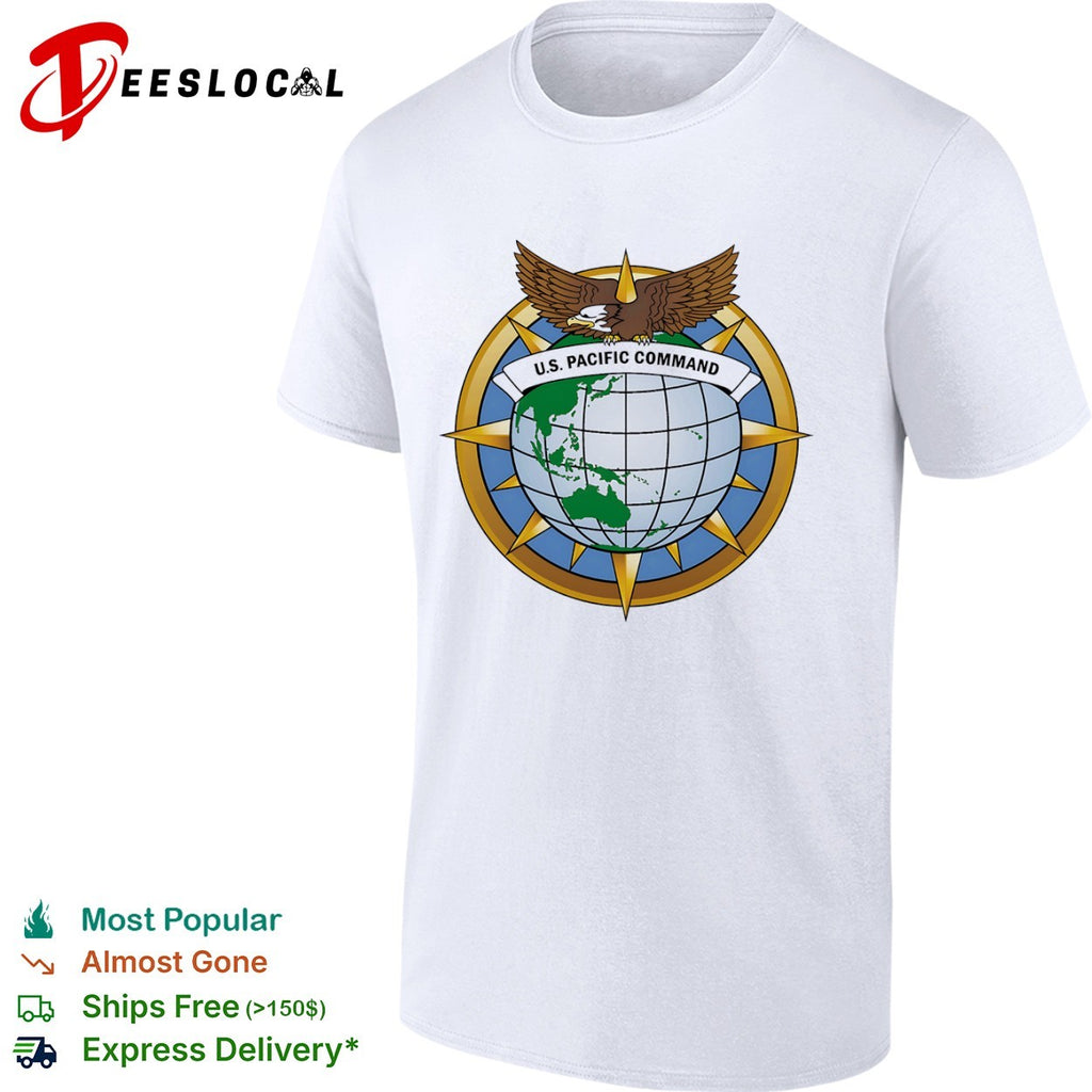 US Pacific Command Eagle Globe Emblem Military Force shirt