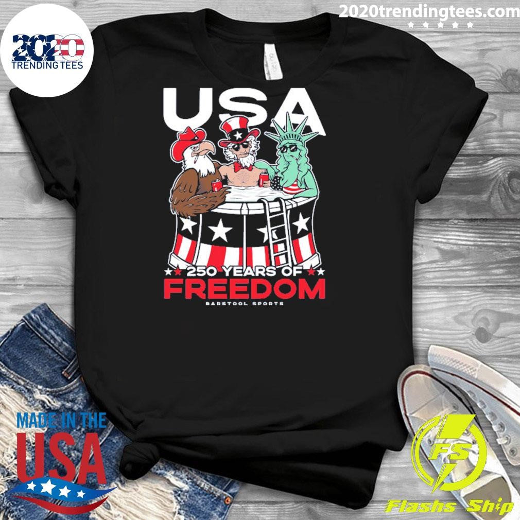 USA 250 Years of Freedom Pocket Tee Shirt