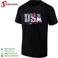 USA 250 years Statue of Liberty flag fireworks patriotic shirt