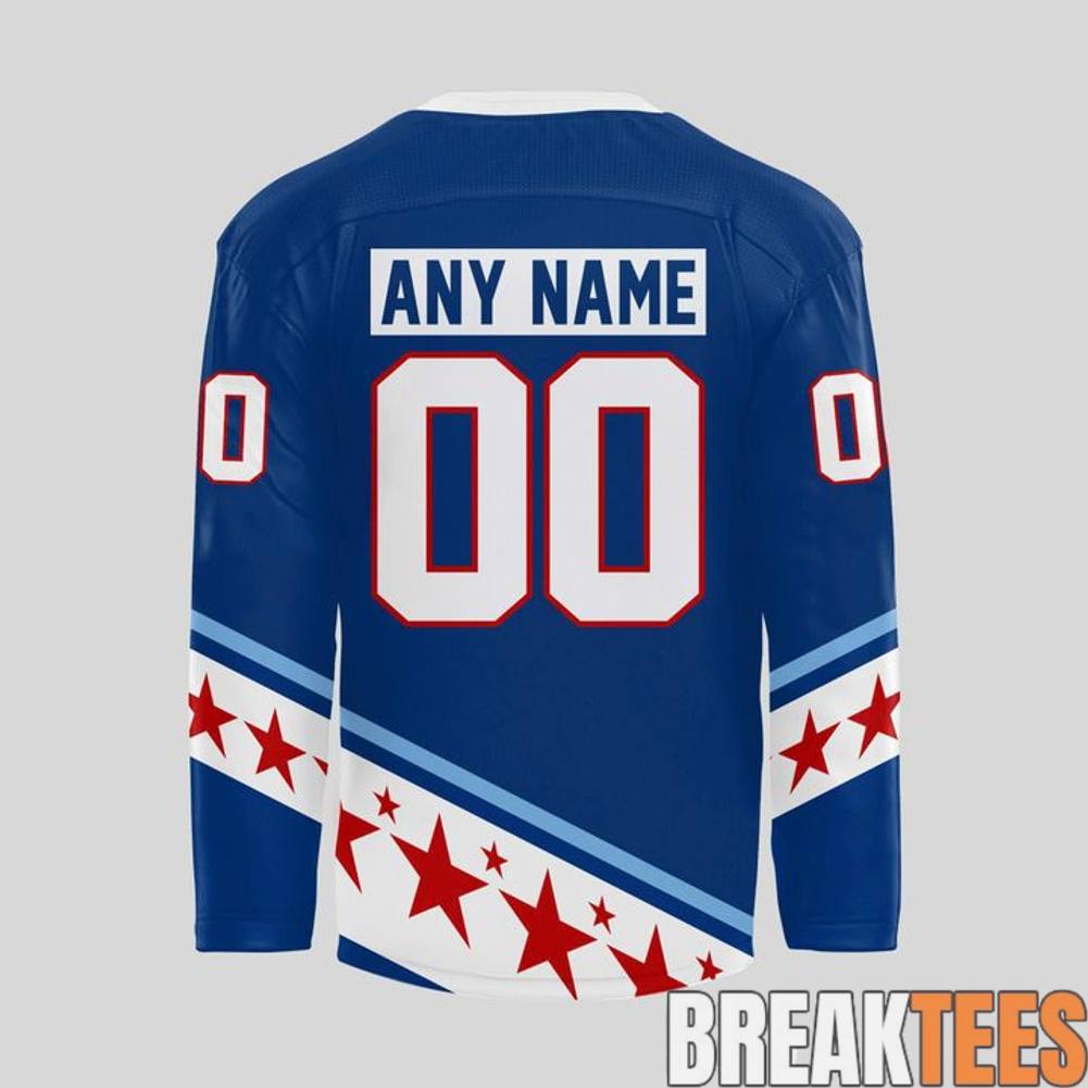 USA Hockey x Chipotle All American Game Hockey Jersey – Blue