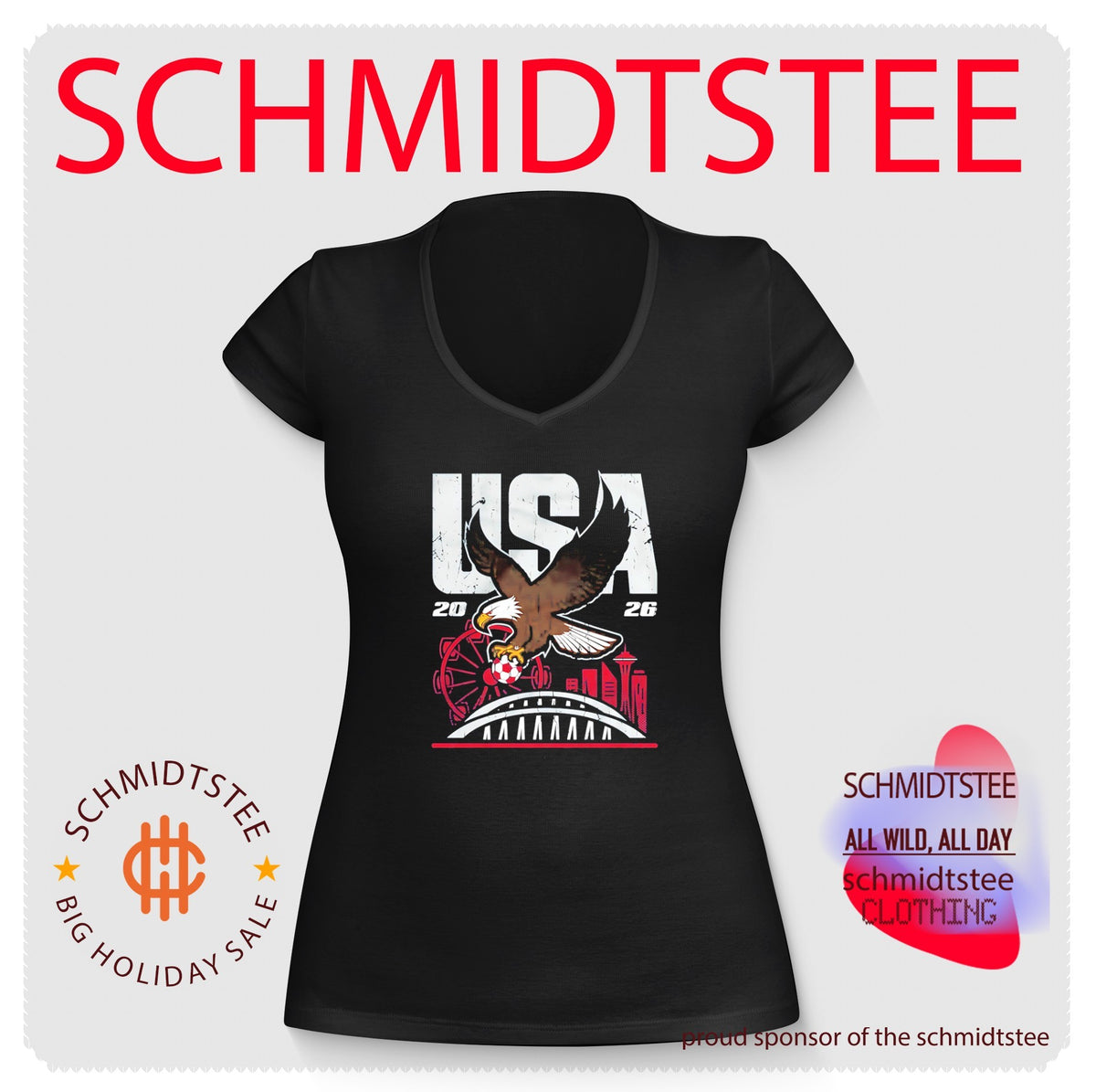 USA Road to Glory Seattle 2026 Space Needle shirt