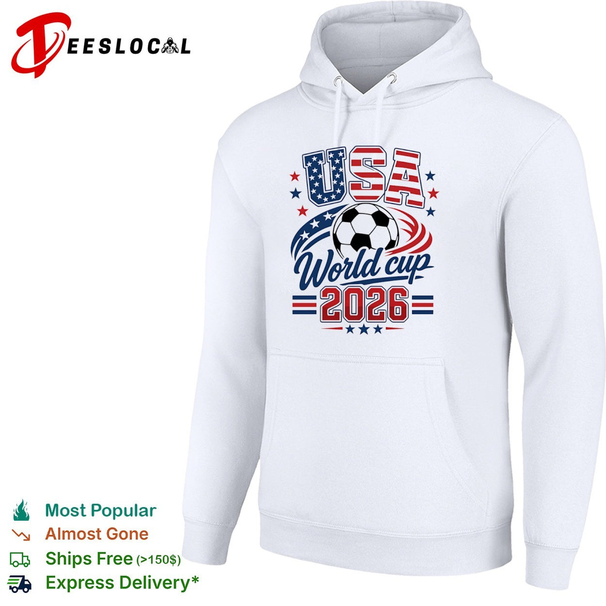 USA World cup 2026 soccer championship patriotic American flag football shirt
