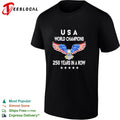 USA world champions 250 years in a row eagle patriotic shirt