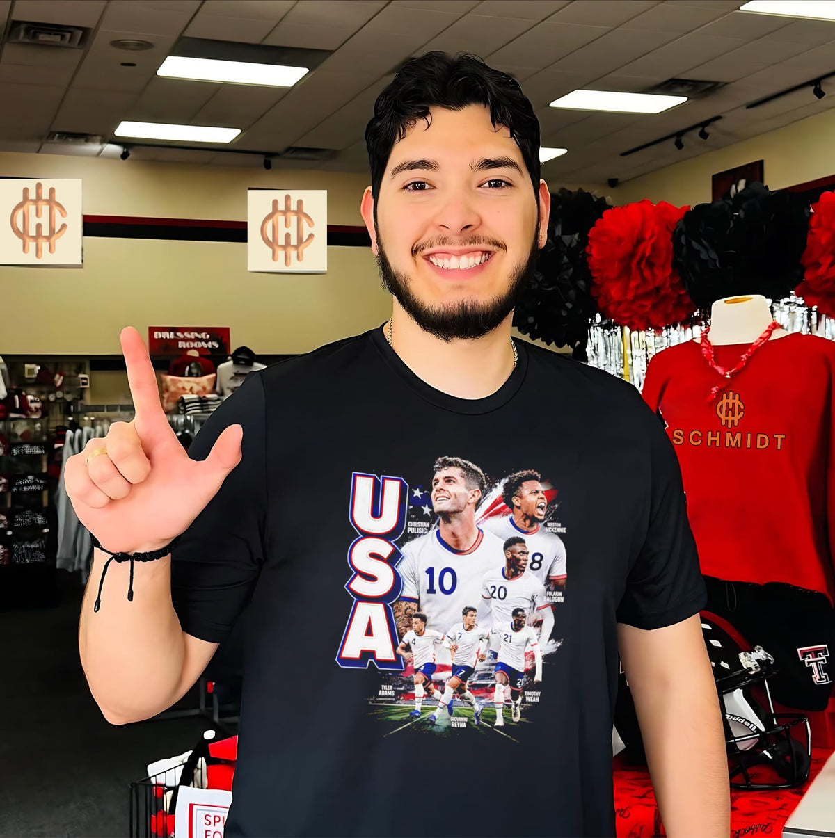 USMNT Pulisic Mckennie Balogun Adams Reyna Weah Graphic shirt