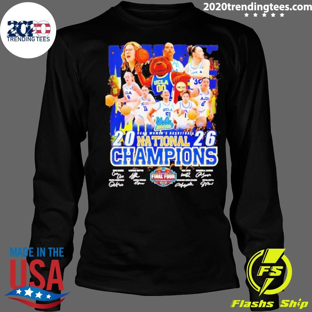 Ucla Bruins 2026 National Championship Victory Mascot Signatures Shirt