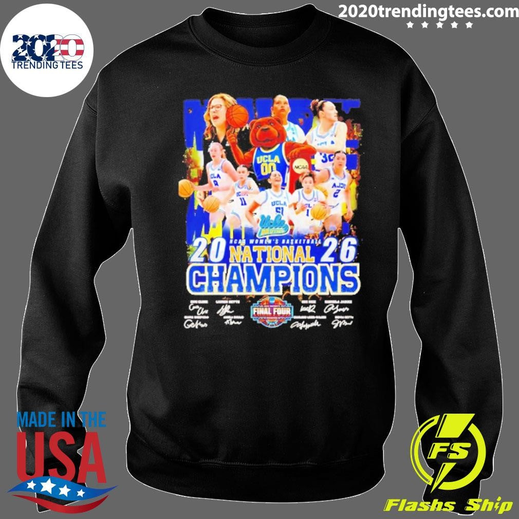 Ucla Bruins 2026 National Championship Victory Mascot Signatures Shirt