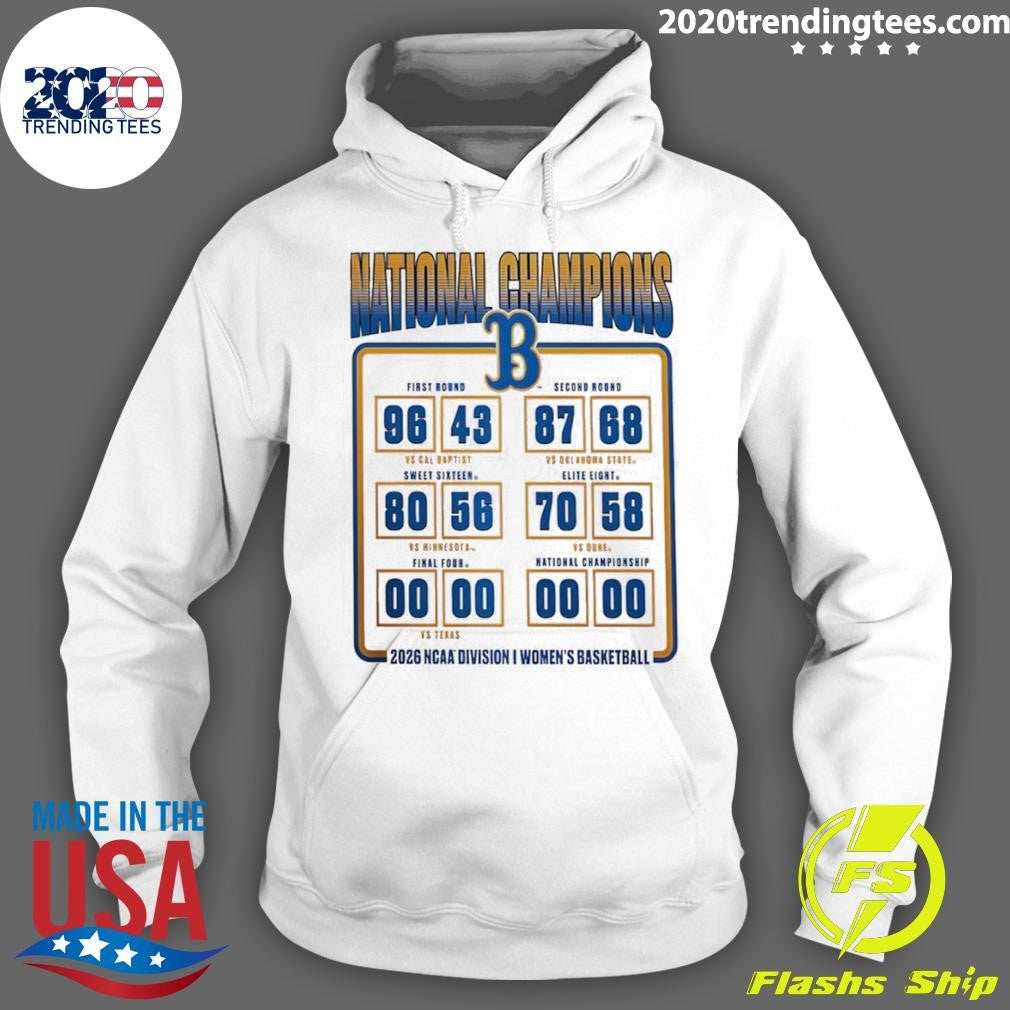 Ucla Bruins 2026 Ncaa Women’s Basketball National Champions Schedule Shirt