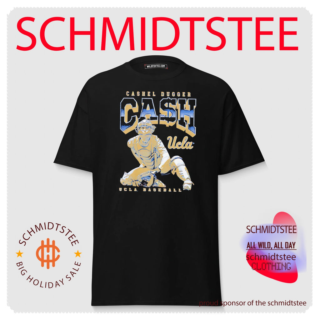 Ucla Bruins Baseball CASH Cashel Dugger posing retro shirt