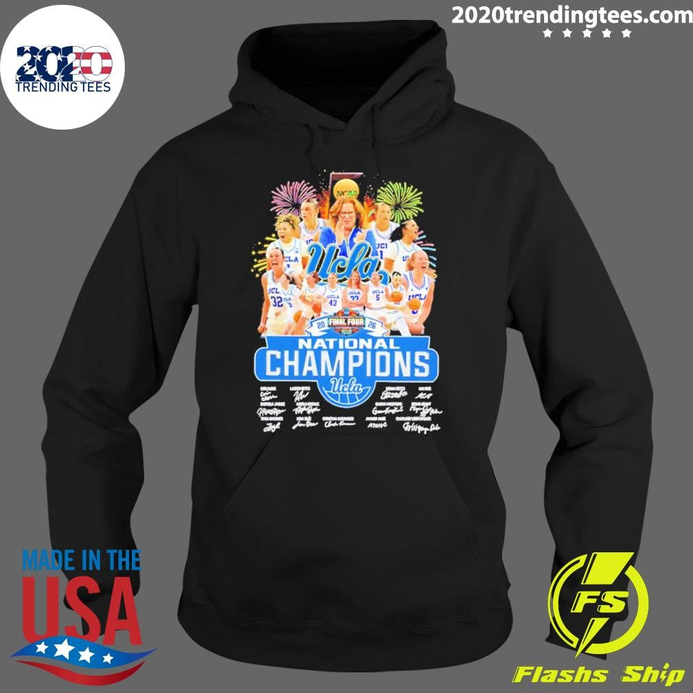 Ucla Buins 2026 Women’s Basketball National Champions Signatures Shirt