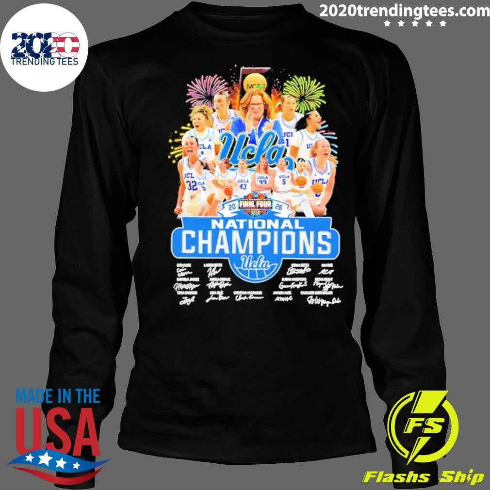 Ucla Buins 2026 Women’s Basketball National Champions Signatures Shirt