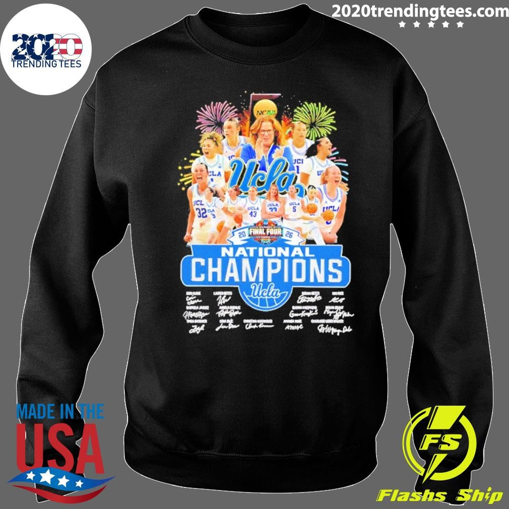 Ucla Buins 2026 Women’s Basketball National Champions Signatures Shirt