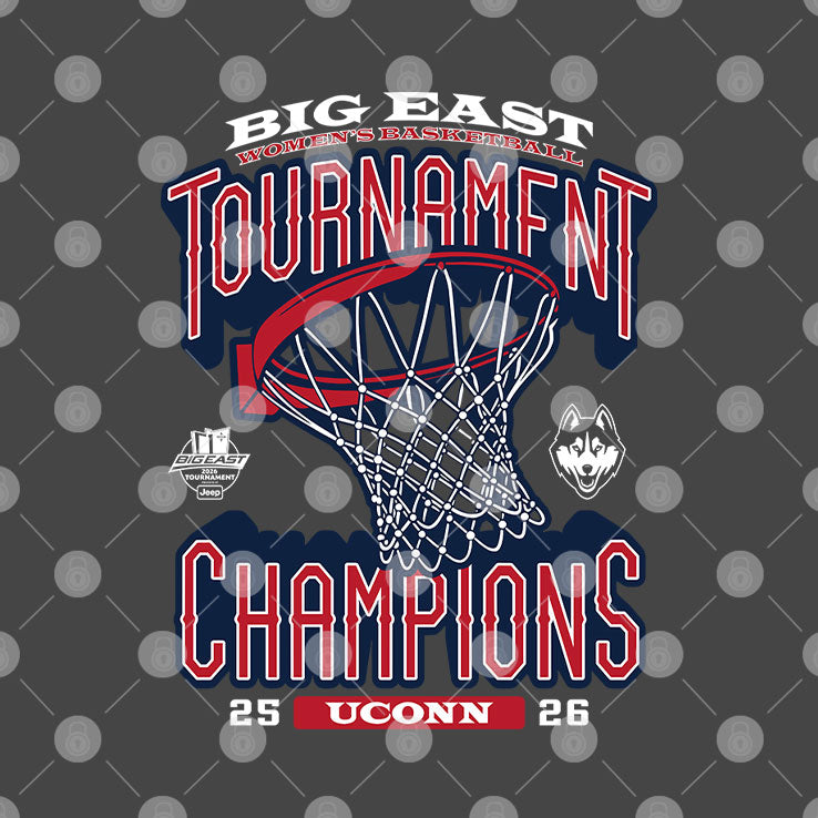Uconn Big East Women’s Basketball Tournament Champions 25 26 T Shirt